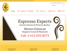Tablet Screenshot of espressoexperts.com